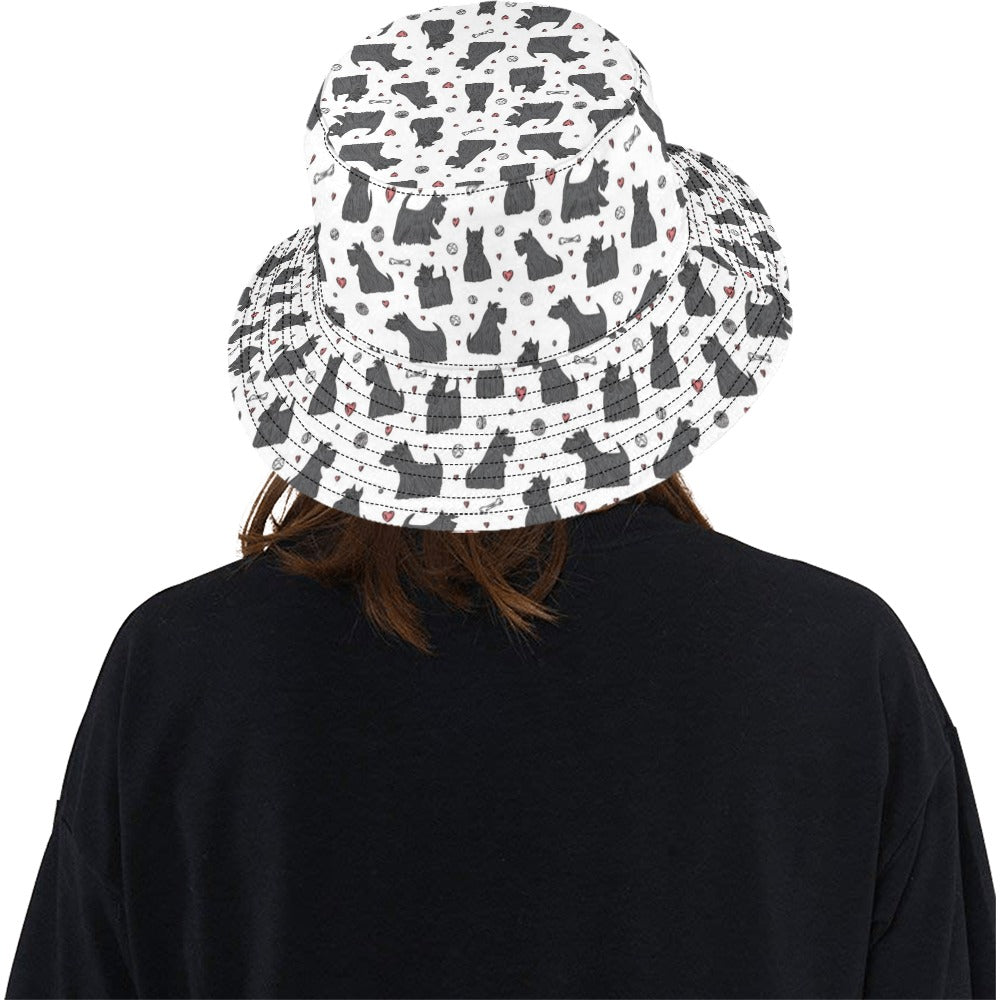Scottish Terriers Print Design LKS3015 Unisex Bucket Hat