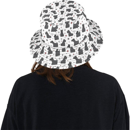 Scottish Terriers Print Design LKS3015 Unisex Bucket Hat