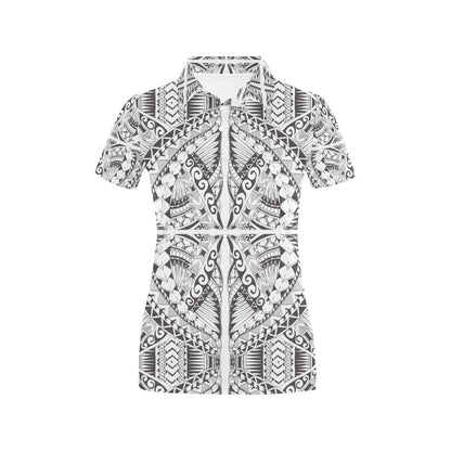 Samoan Style Print Design LKS301 Women's Polo Shirt