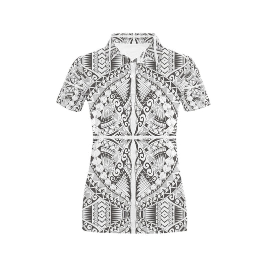 Samoan Style Print Design LKS301 Women's Polo Shirt