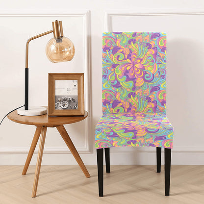 Trippy Print Design LKS306 Dining Chair Slipcover