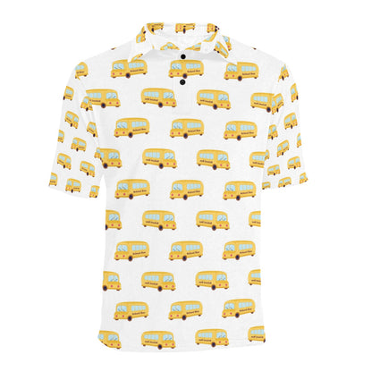 School Bus Print Design LKS306 Men Polo Shirt