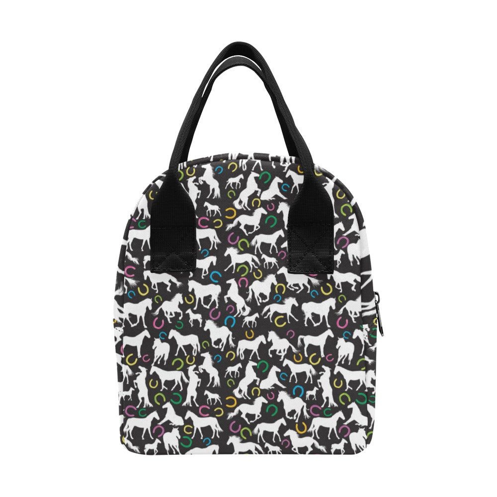 Horse Hoof Colorful Print Design LKS301 Insulated Lunch Bag