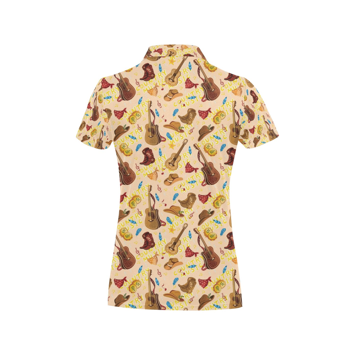 Western Lifestyle Print Design LKS303 Women's Polo Shirt