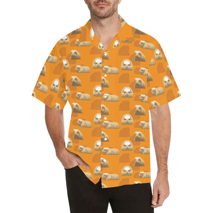 Guinea Pig Print Design LKS403 Men's Men's Hawaiian Shirt
