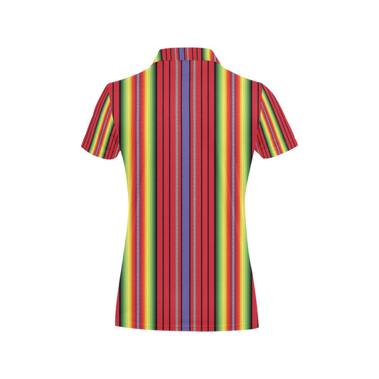 Serape Print Design LKS305 Women's Polo Shirt