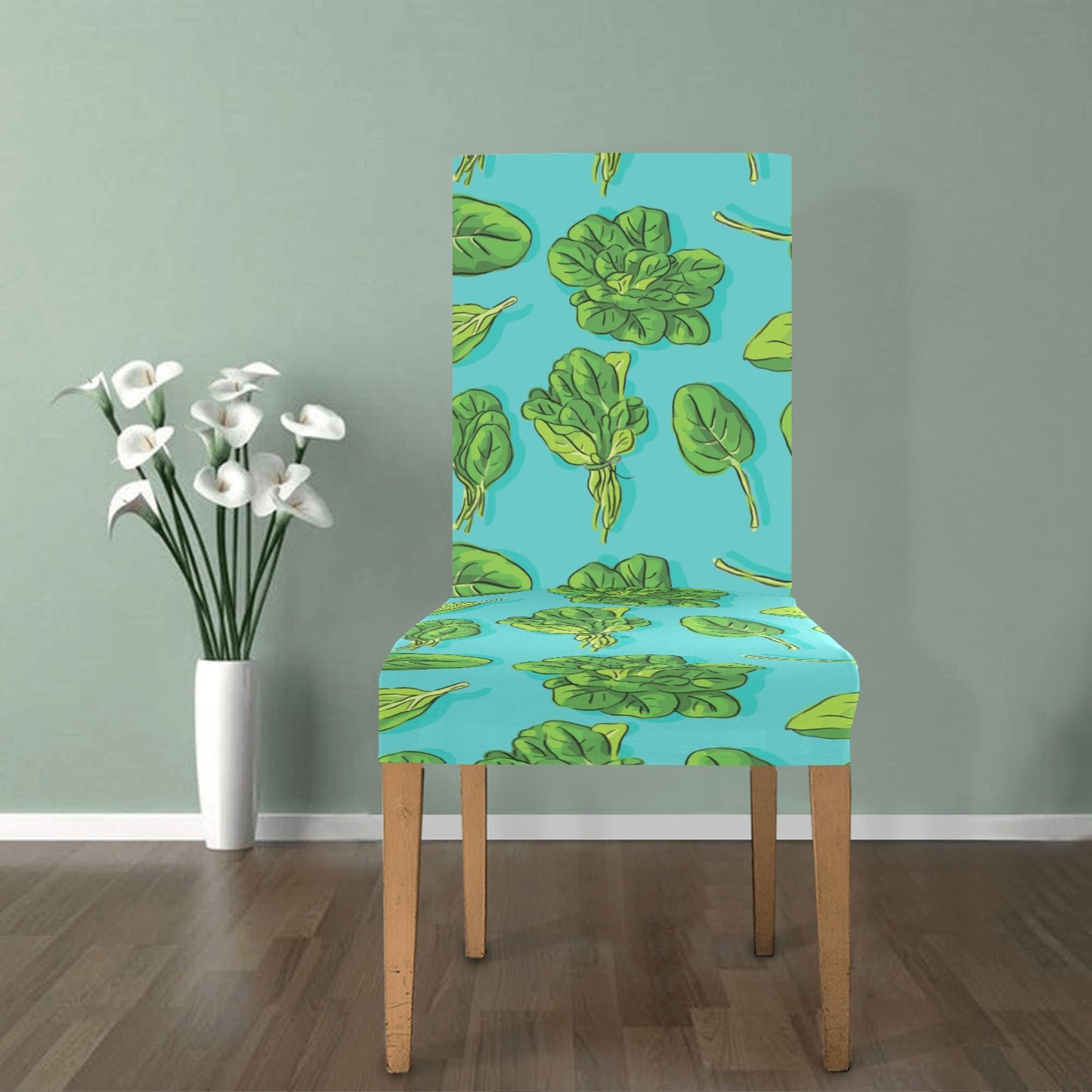 Spinach Print Design LKS301 Dining Chair Slipcover
