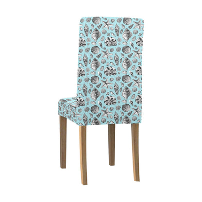 Seashell Beach Print Design LKS302 Dining Chair Slipcover