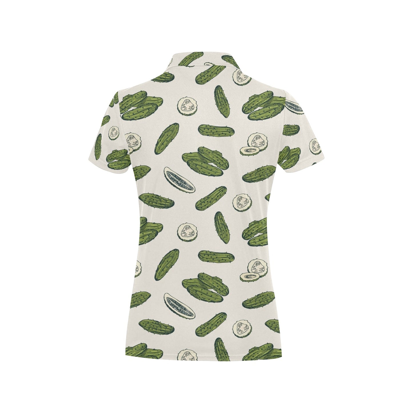 Cucumber Pattern Print Design CC05 Women's Polo Shirt