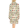 Sewing Equipment Print Design LKS303 Women's Fleece Robe