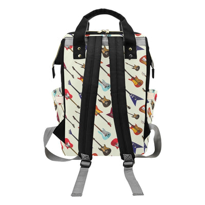 Electric Guitar Print Design LKS404 Diaper Bag Backpack