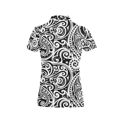 Polynesian Traditional Tribal Women's Polo Shirt