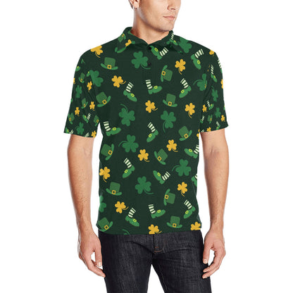 St Patricks Day Print Design LKS306 Men Polo Shirt