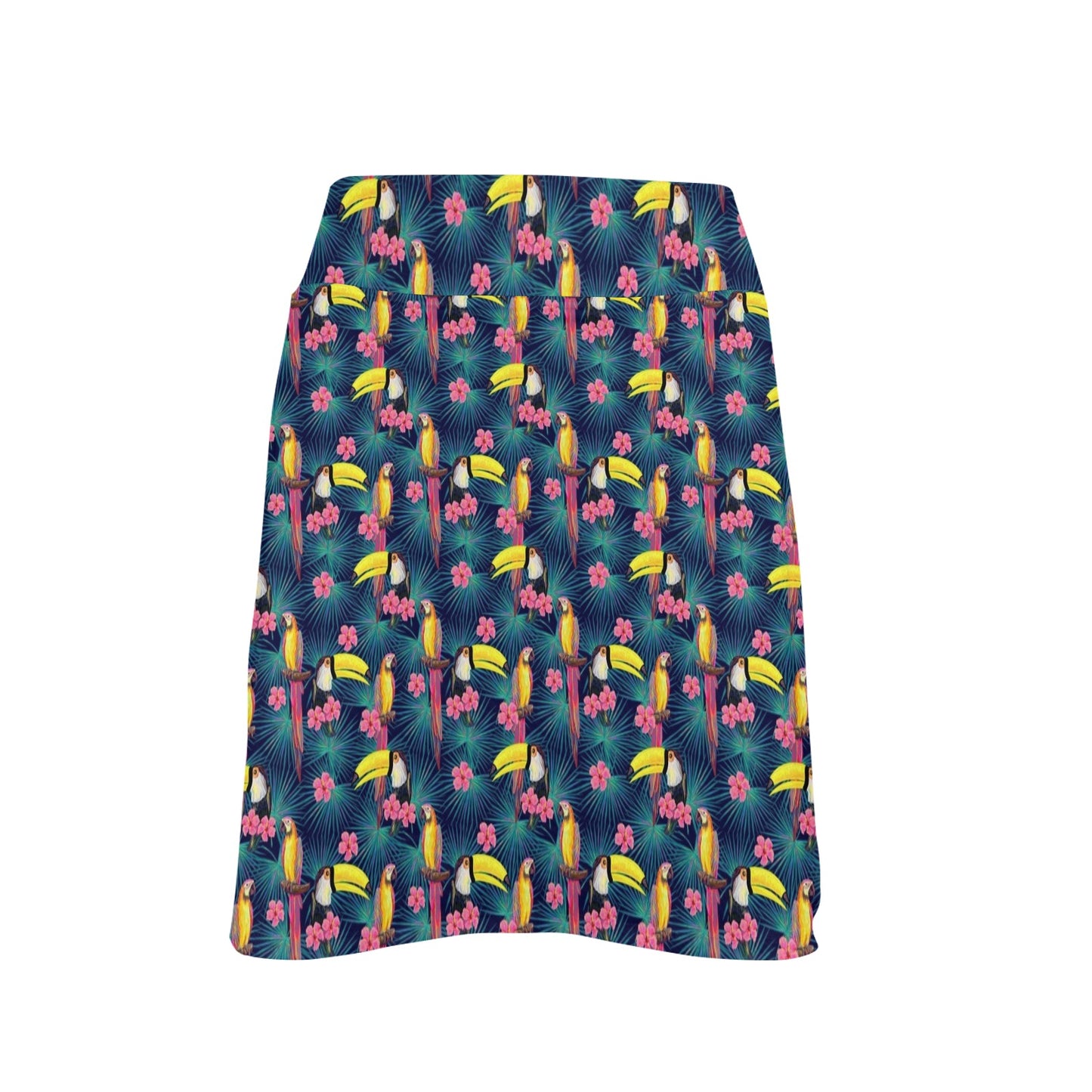Toucan Parrot Design Women's Golf Skirt with Pocket