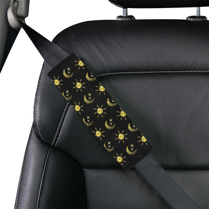 Sun Moon Print Design LKS304 Car Seat Belt Cover