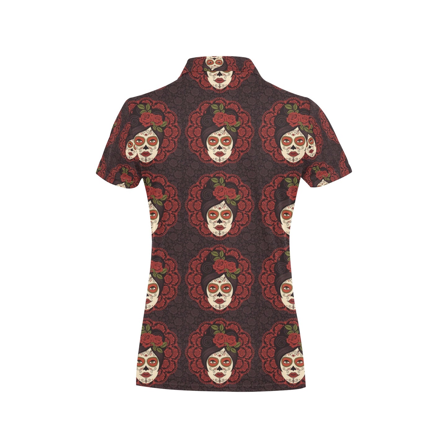 Day of the Dead Mexican Girl Women's Polo Shirt