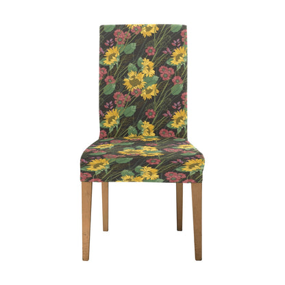 Sunflower Print Design LKS303 Dining Chair Slipcover
