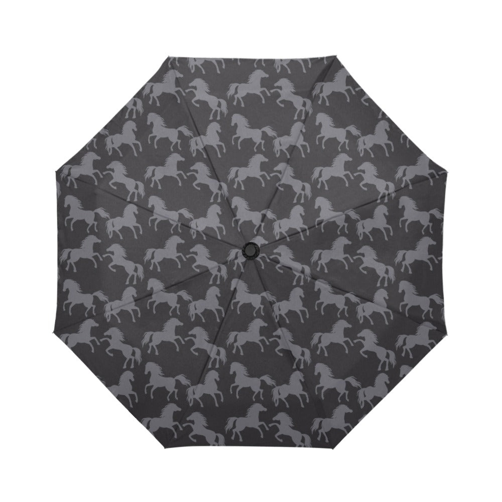 Horse Print Design LKS305 Anti-UV Automatic Umbrella
