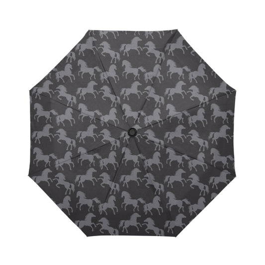 Horse Print Design LKS305 Anti-UV Automatic Umbrella
