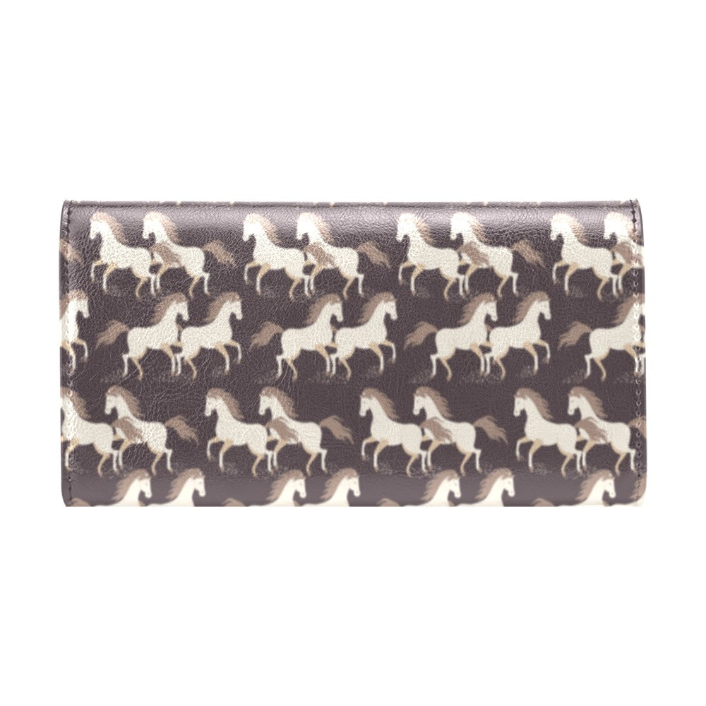 Horse Print Design LKS304 Women's Trifold Wallet