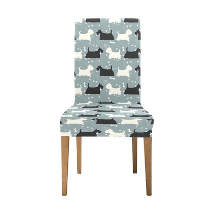 Scottish Terriers Print Design LKS301 Dining Chair Slipcover