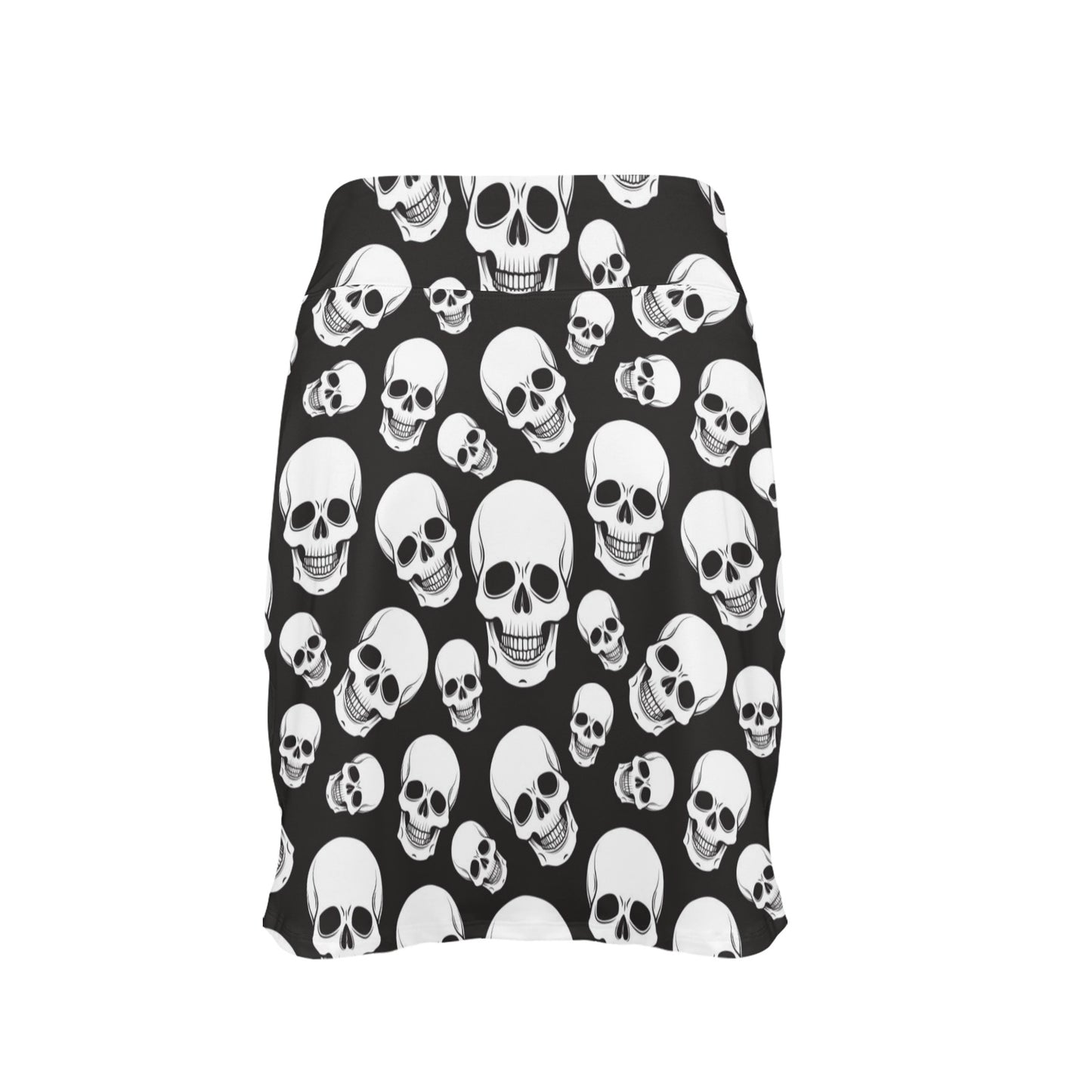 Skull Print Design LKS301 17" Golf & Pickleball Skort with Pockets