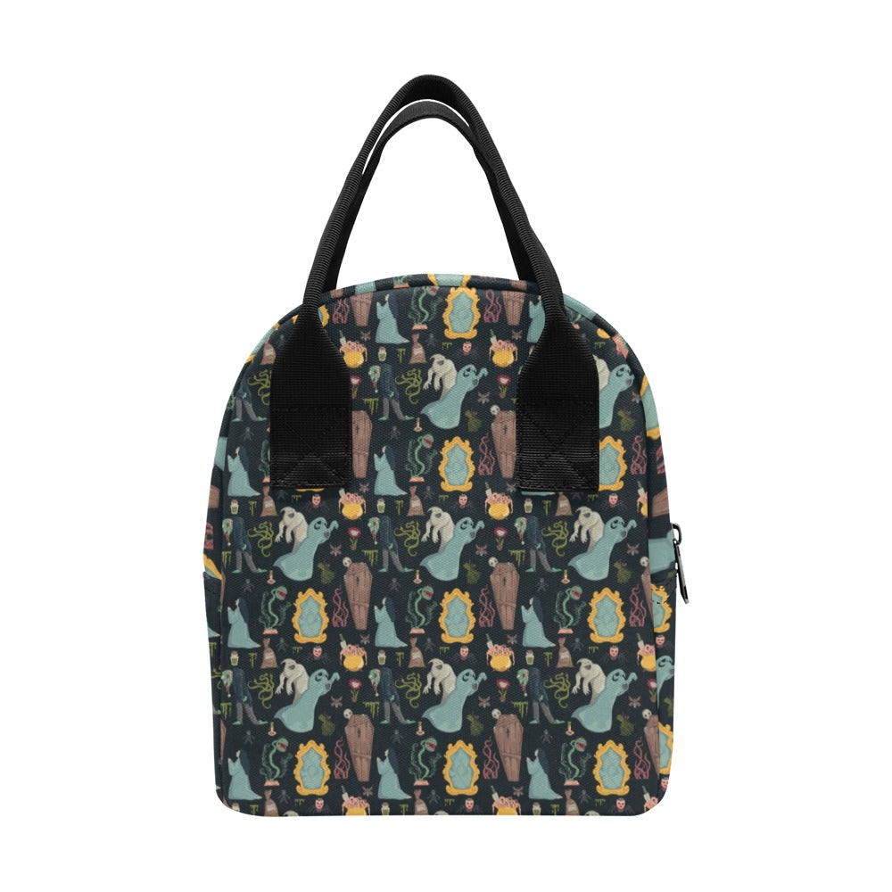 Creepy Print Design LKS303 Insulated Lunch Bag