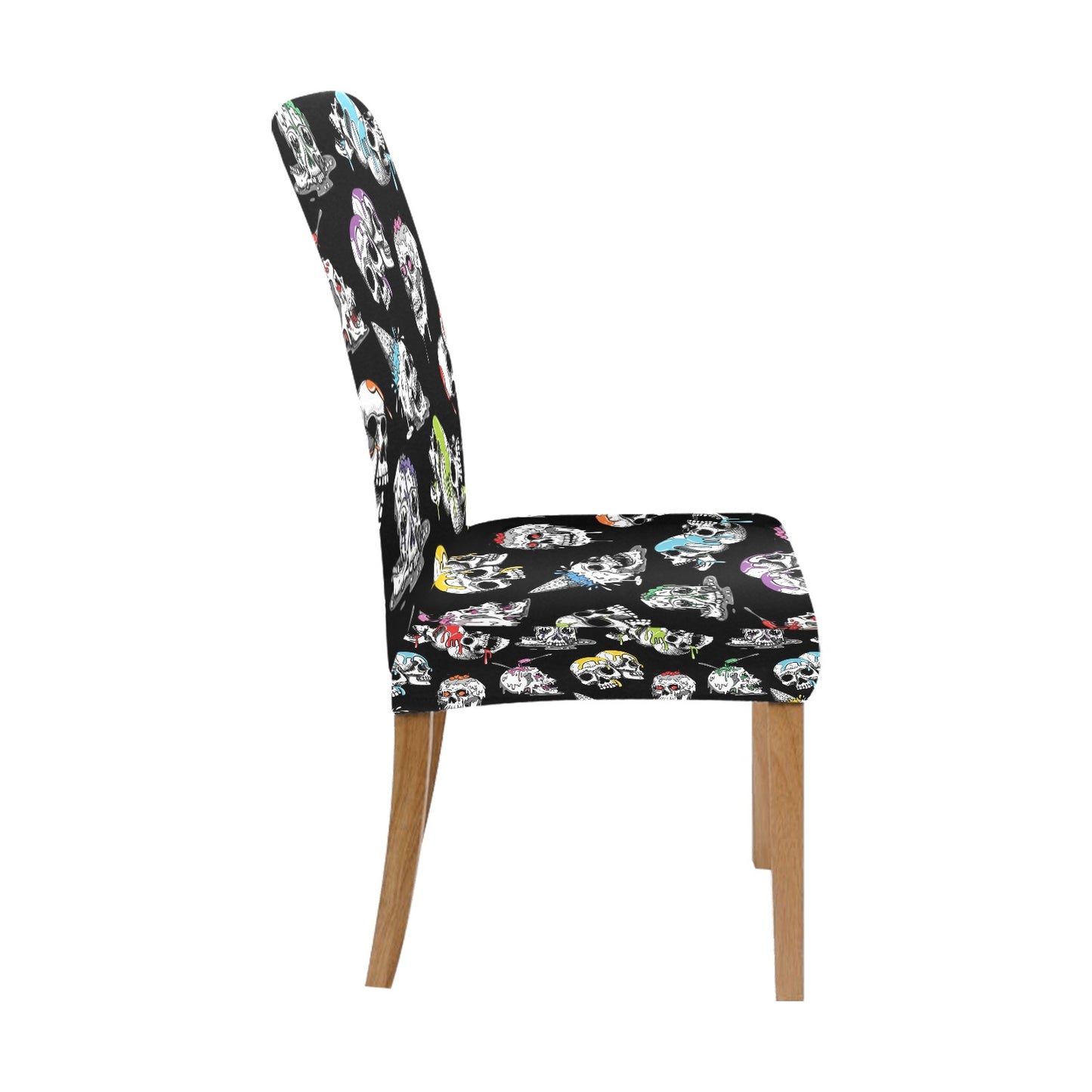 Skull Print Design LKS3013 Dining Chair Slipcover