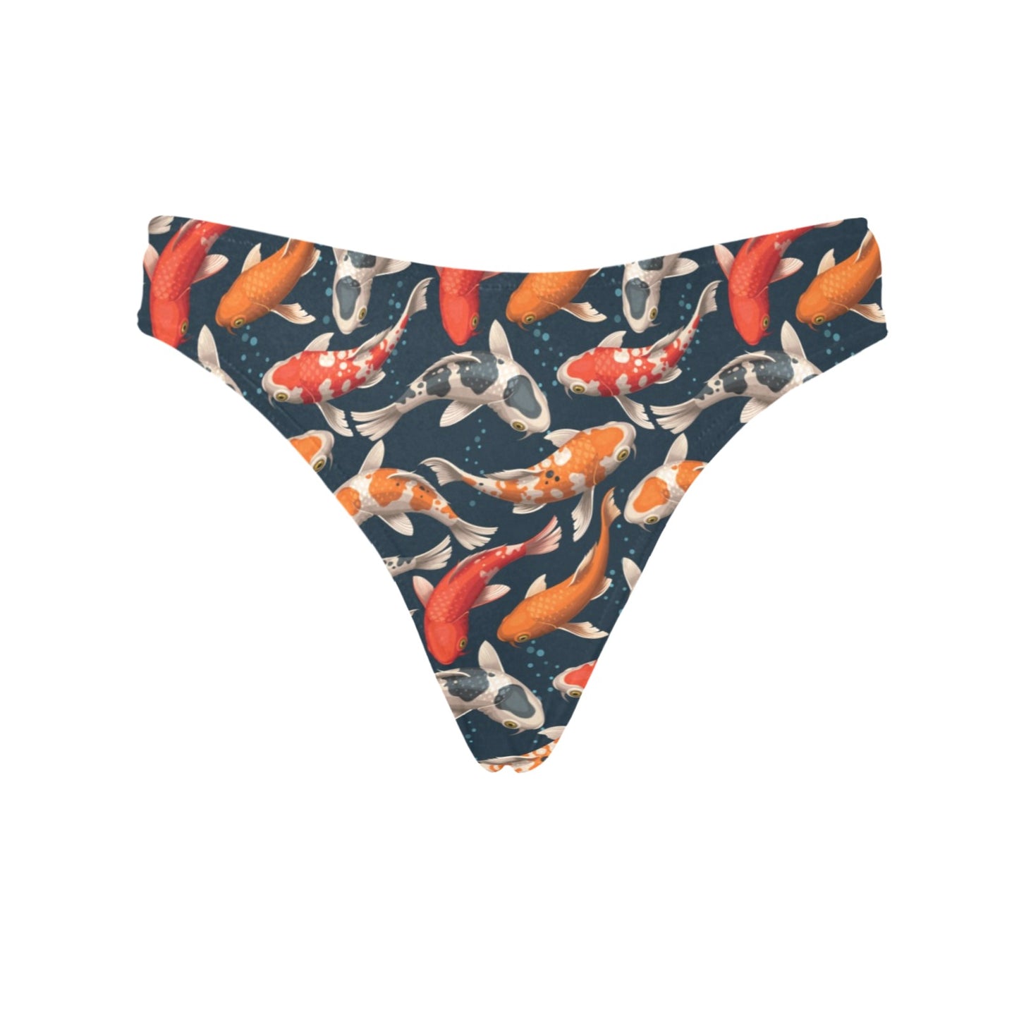 Koi Carp Cute Design Themed Print Women's Thongs