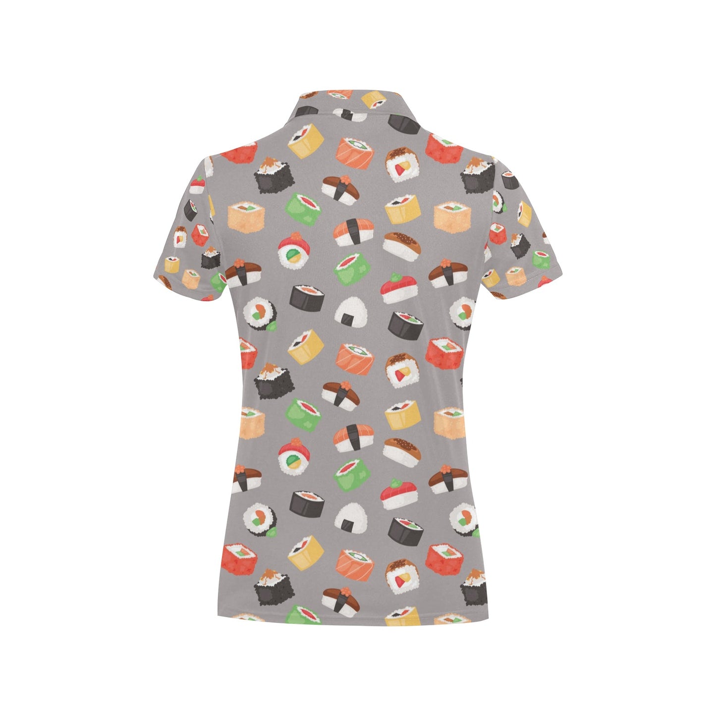 Sushi Print Design LKS307 Women's Polo Shirt