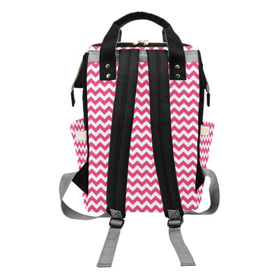 Chevron Print Design LKS402 Diaper Bag Backpack