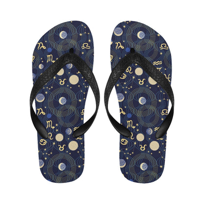 Zodiac Print Design LKS302 Flip Flops