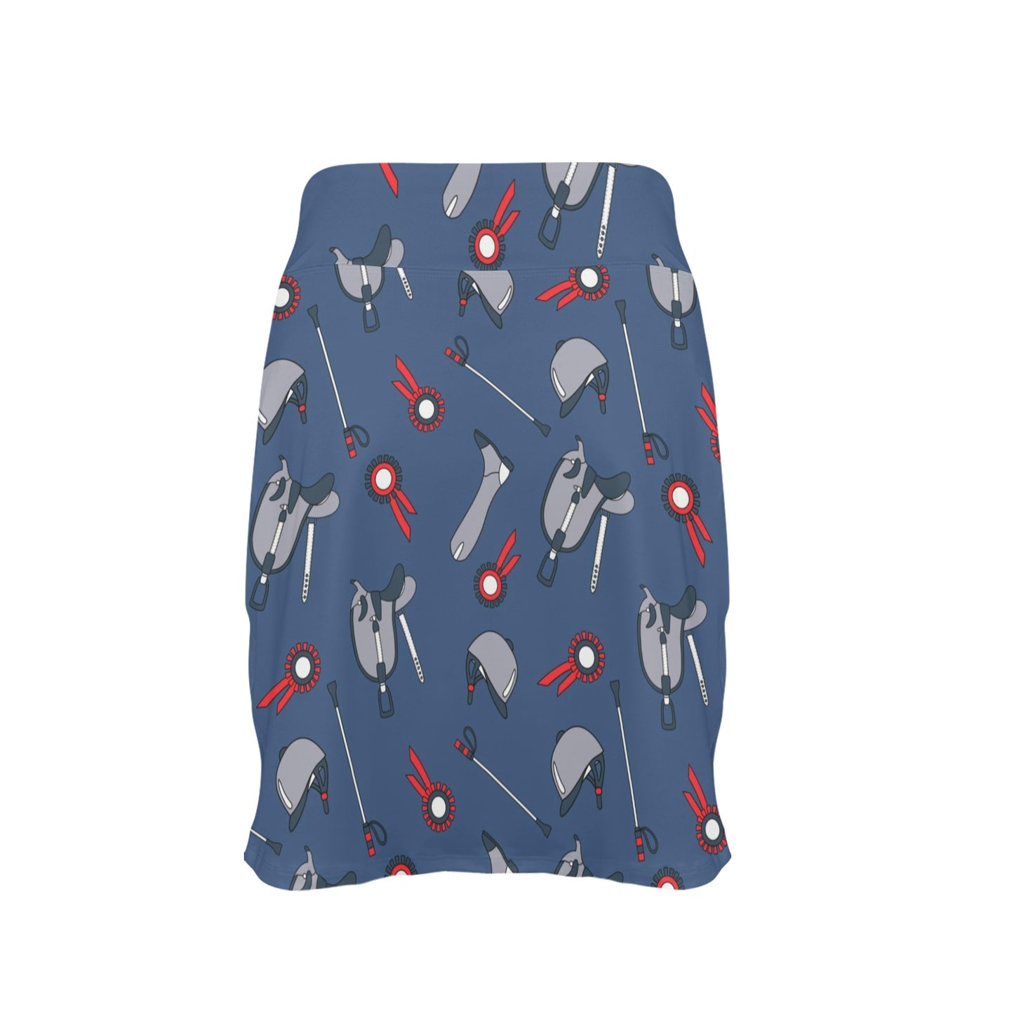 Equestrian Equipment Background 17" Golf & Pickleball Skort with Pockets