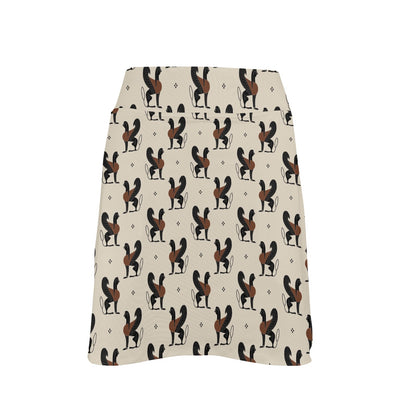 Ancient Greek Print Design LKS3010 17" Golf & Pickleball Skort with Pockets