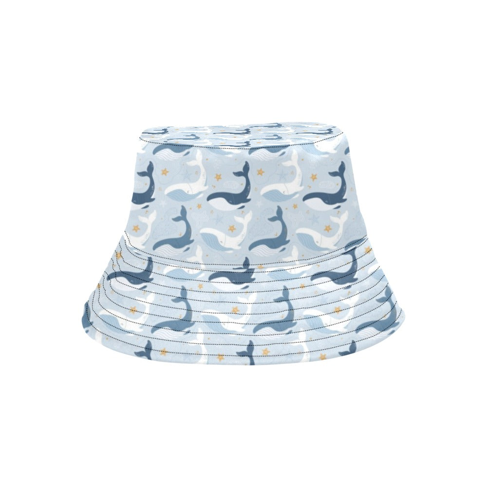 Whale Print Design LKS305 Unisex Bucket Hat