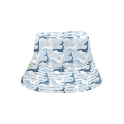 Whale Print Design LKS305 Unisex Bucket Hat