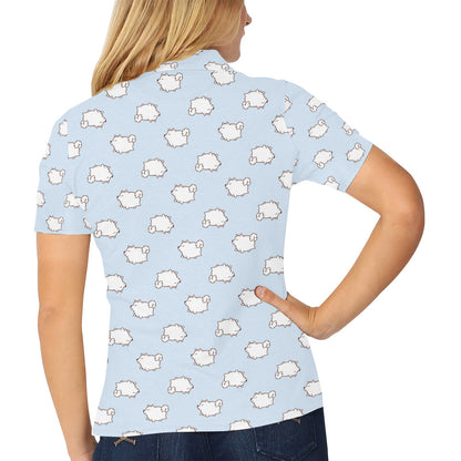 Samoyeds Print Design LKS301 Women's Polo Shirt