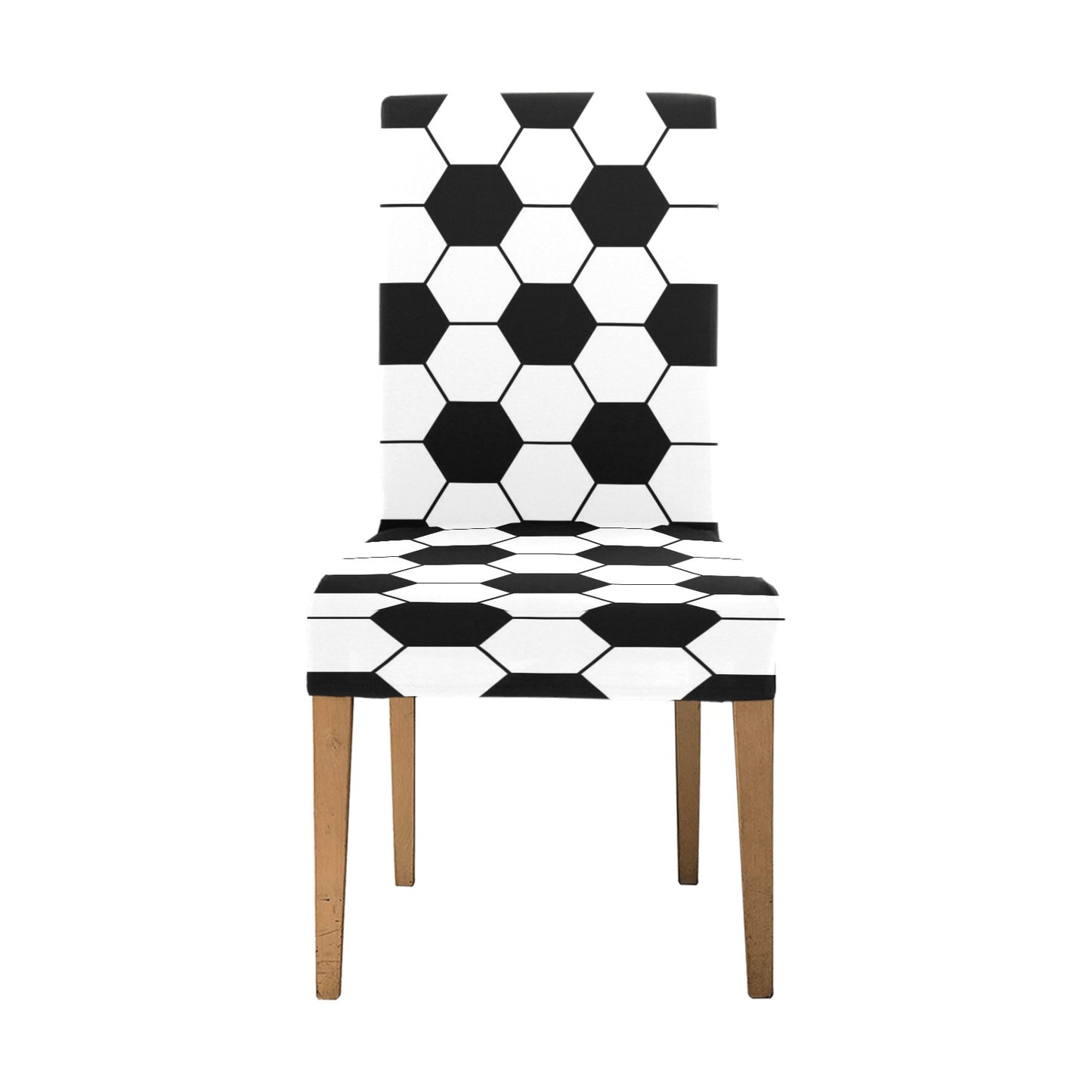 Soccer Ball Texture Print Design LKS303 Dining Chair Slipcover