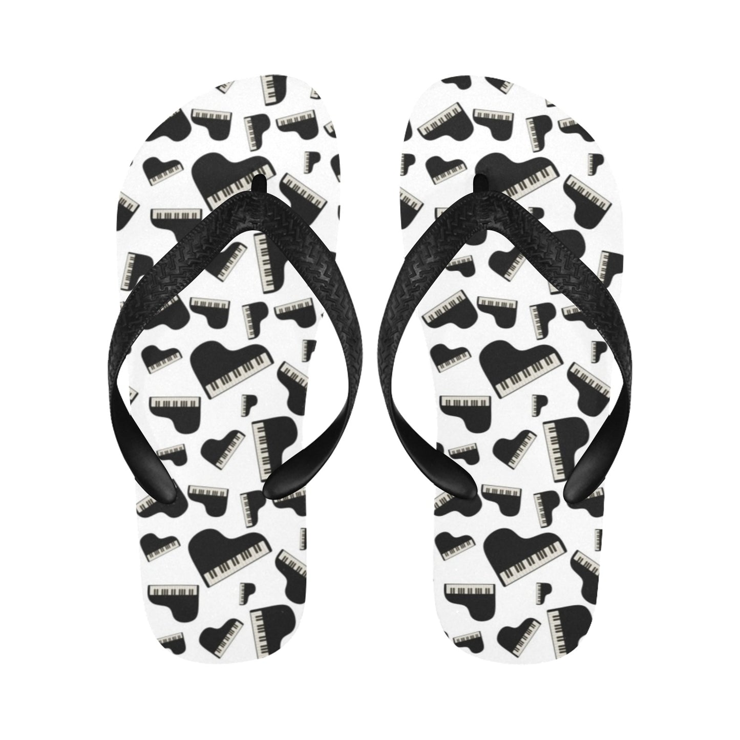 Piano Print Design LKS405 Flip Flops