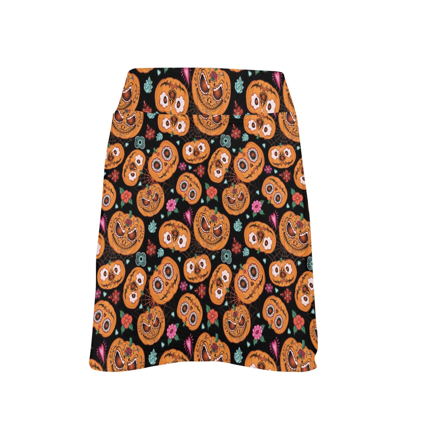 Halloween Print Design LKS402 17" Golf & Pickleball Skort with Pockets