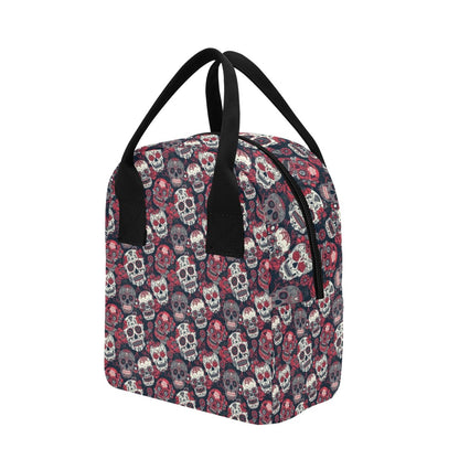 Sugar Skull Print Design LKS303 Insulated Lunch Bag