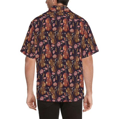 Violin Print Design LKS402 Men's Men's Hawaiian Shirt