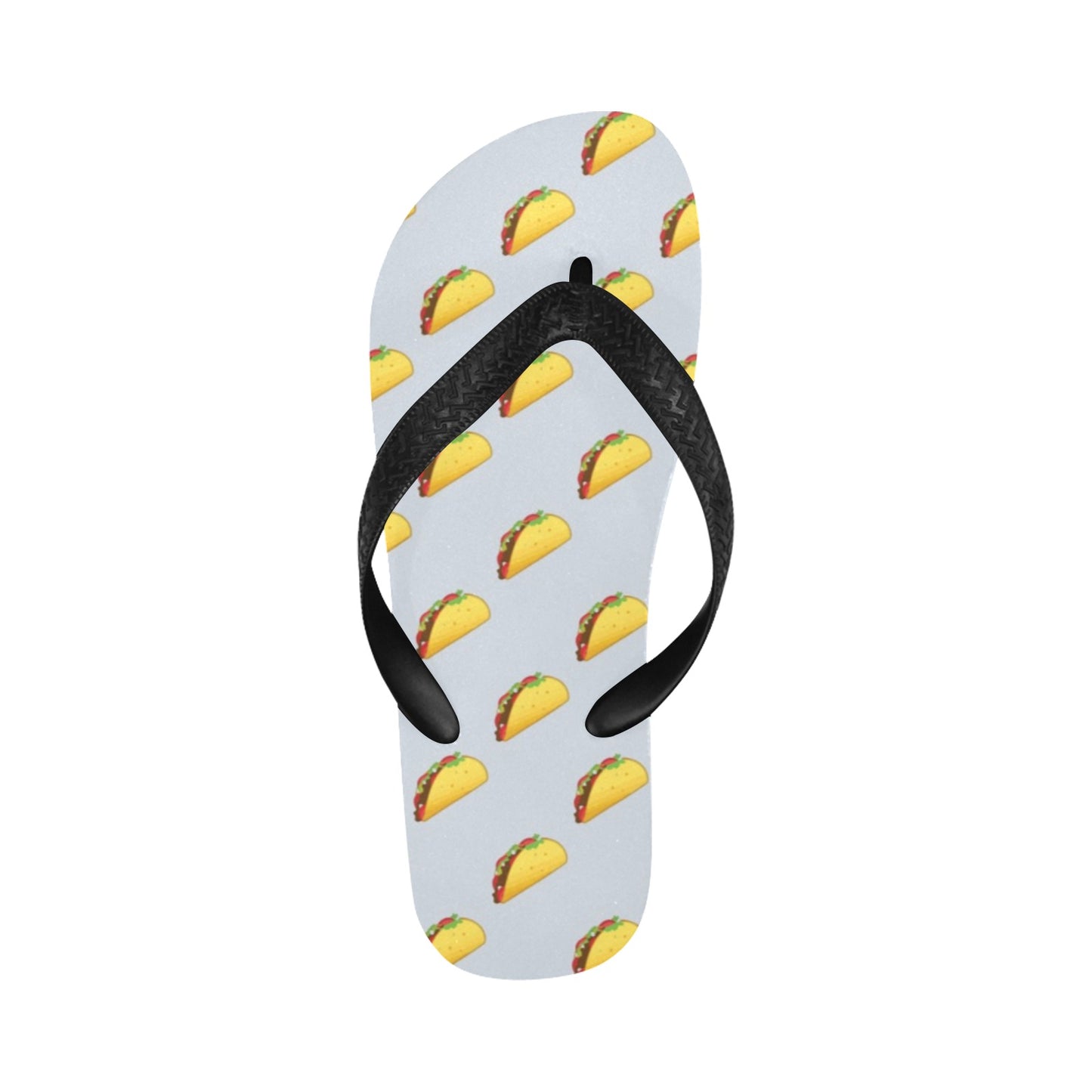 Taco Print Design LKS304 Flip Flops