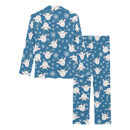 Goat Print Design LKS402 Women's Long Pajama Set