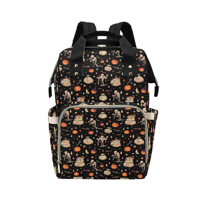 Mummy Halloween Print Design LKS303 Diaper Bag Backpack