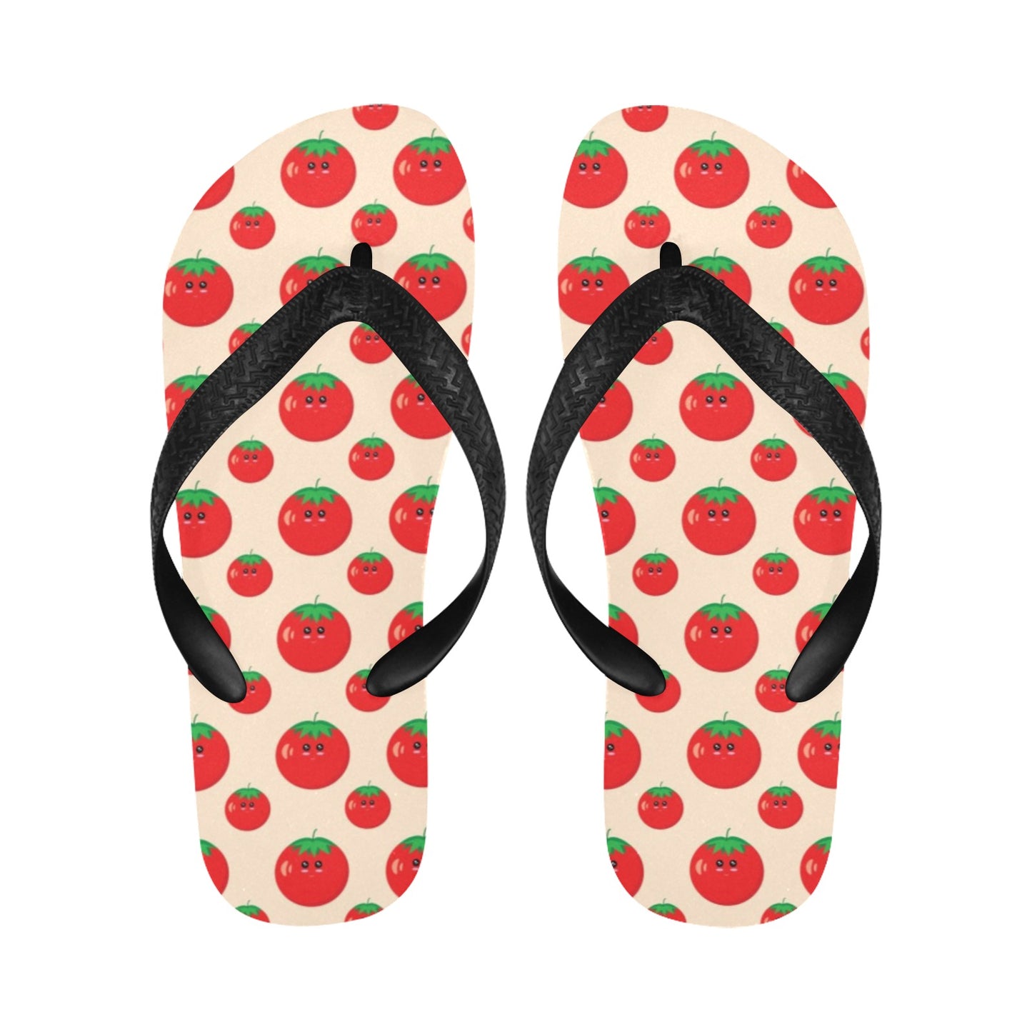Tomato Print Design LKS308 Flip Flops