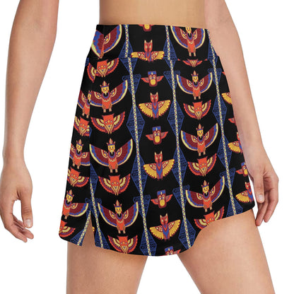 Totem Print Design LKS301 17" Golf & Pickleball Skort with Pockets