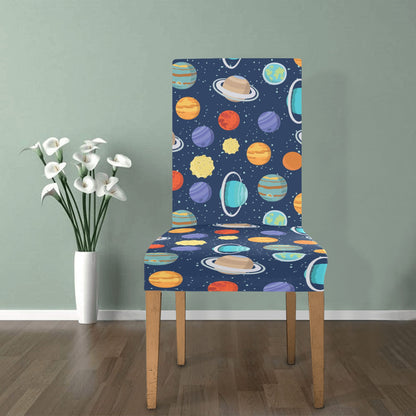 Planet With Star Print Design LKS303 Dining Chair Slipcover