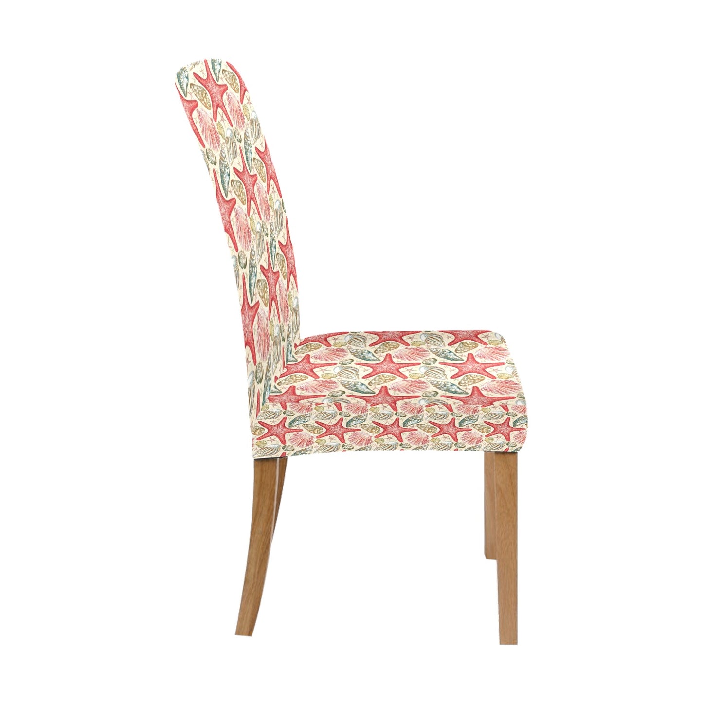 Seashell Print Design LKS301 Dining Chair Slipcover