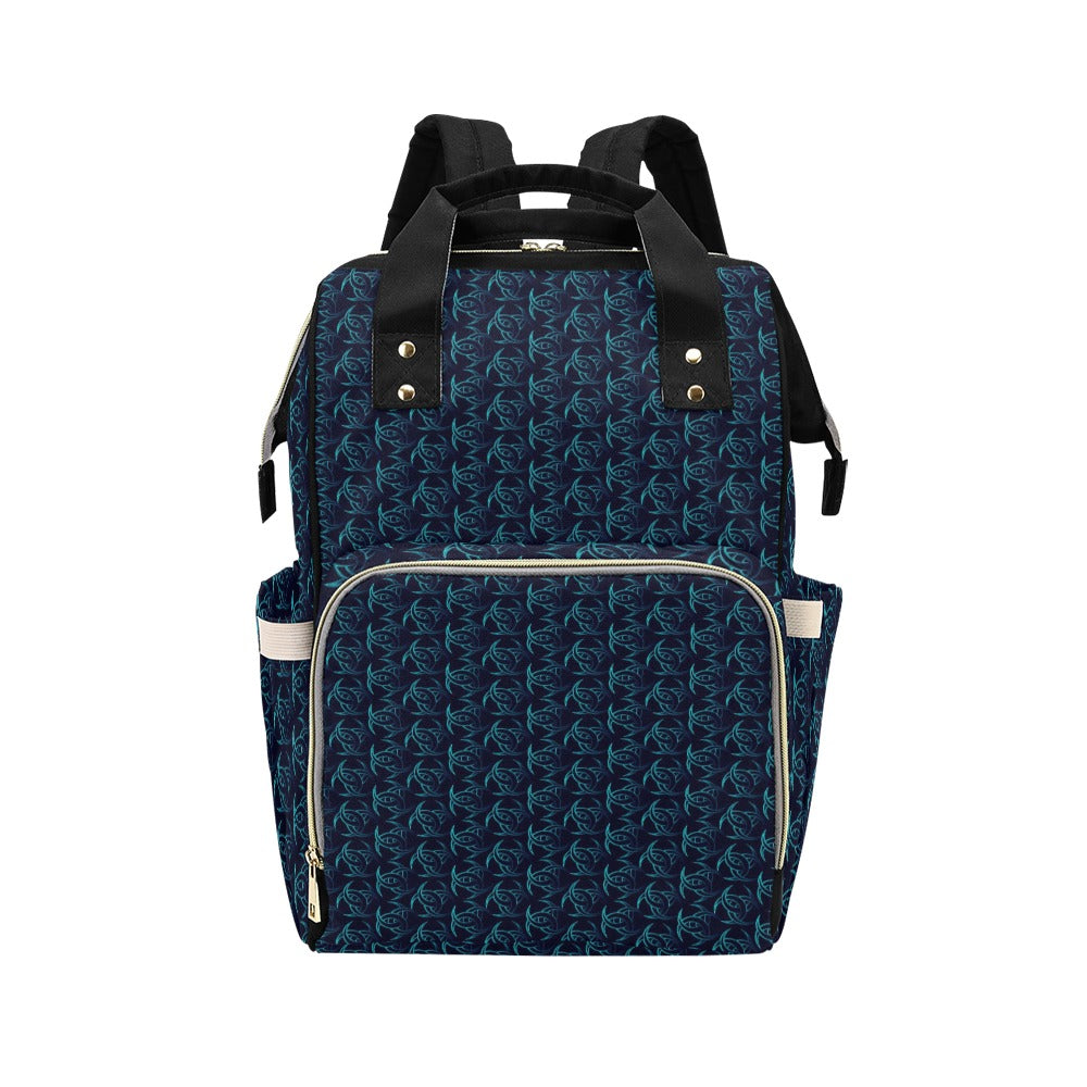 Vikings Print Design LKS302 Diaper Bag Backpack